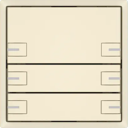 Poussoir universel EDIZIO.liv UNI SNAPFIX® 12…48V a.LED bleu 6× comm.1T cr 