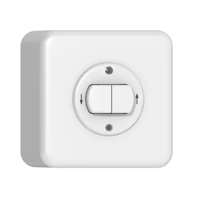 Pulsante per tapparella AP CLASSIC 2P bianco 