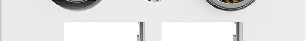 Prise multimédia EDIZIOdue F EASYNET 11dB, pour 2×RJ45 S-One, blanc 
