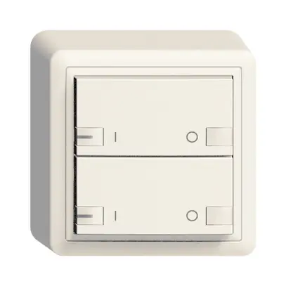 AP-Taster ZEP 2K/2T ON-OFF mit LED EDIZIOdue weiss 