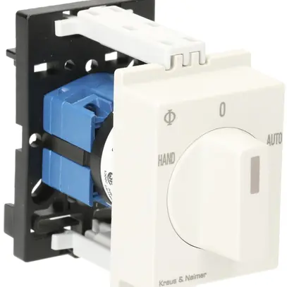 REG-Drehschalter K&N, 10A/440V 2/1L, Griff hgu, "HAND-0-AUTO" 