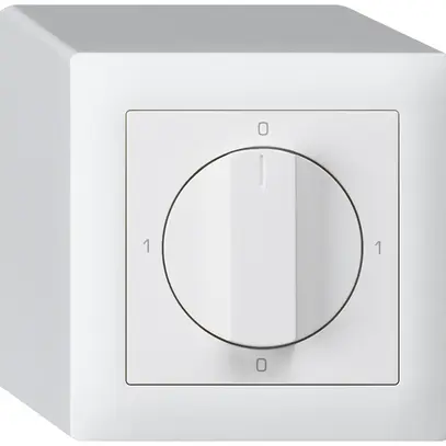 Interrupteur rotatif AP kallysto 2/1L blanc 0-A-0-H avec manette 