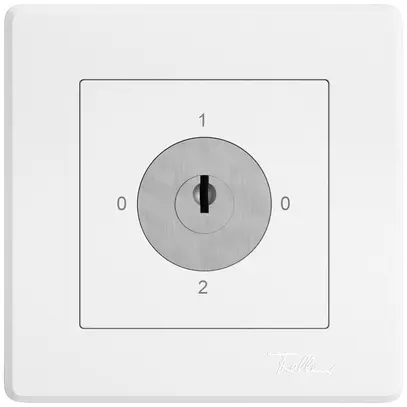 Interrupteur rotatif ENC EDIZIO.liv SNAPFIX® commut.2/3L serrure et 2 clés bc 