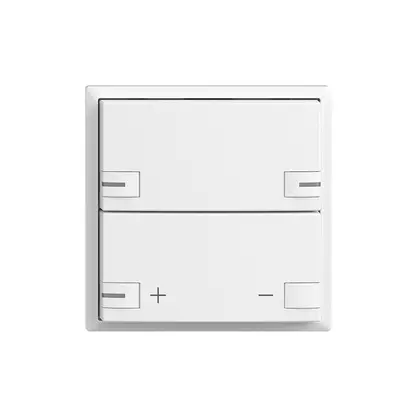 Placca frontale EDIZIOdue zepAIR variatore senza desig.c.LED bianco 