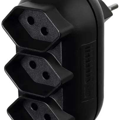 Mehrfachstecker Steffen STRONG 3×T13 10A 230V IP20 schwarz 