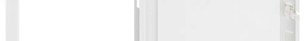 Porta media con cornice SE Pragma bianco per 2parte/6file 