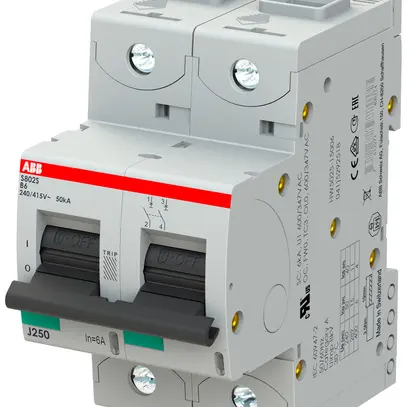 Disjoncteur ABB S802S-B6 2P 400V B-6A 50kA 3UM 