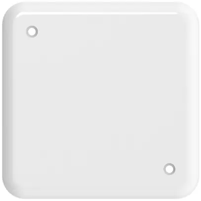 Plaque de rec. isolante I ABB 2 trous de fixation blanc 