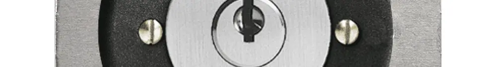 Contatto rotativo INC 0<-->1 nero con serratura di sicurezza 