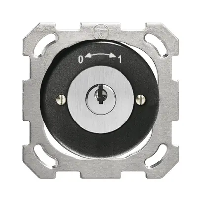 Contatto rotativo INC 0<-->1 nero con serratura di sicurezza 