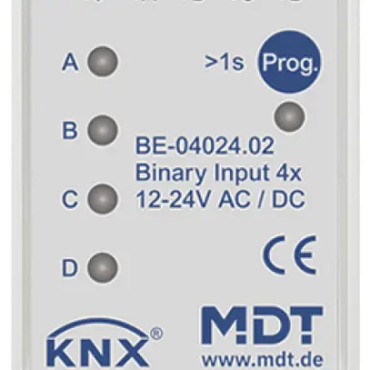 Entrée binaire KNX AMD MDT BE-04024.02 4-can 12…24VUC 2UM 
