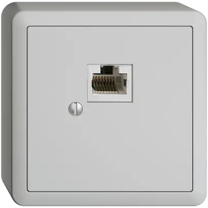 Scatola AP 1×RJ45/s 8P EDIZIOdue grc,R&M swissline 