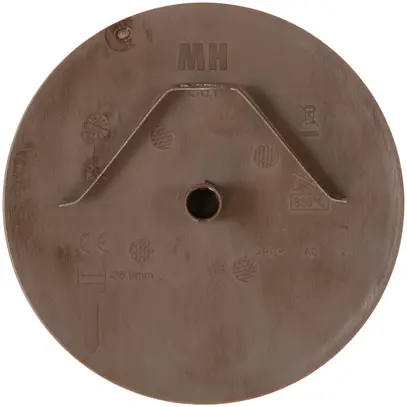 Rosetta di copertura MH clip a molla a innesto Ø98×3mm marrone 