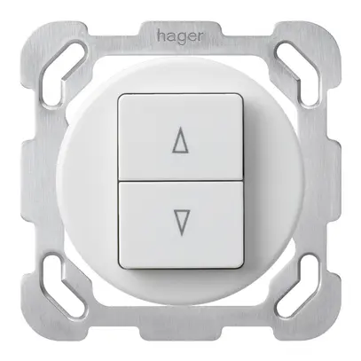 Inserto per interruttore per tapparelle INC basico con 2 tasti di comando bianco 