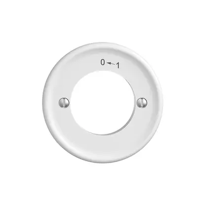 Kit frontale STANDARDdue 0<-1 bianco per interr.chiave 