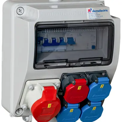 Distributore di corrente DEM DB33725 40A 2×LS 1×FI 3×T23 1×T25 1×T75 