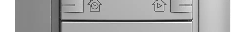 UP-Frontset EDIZIOdue zeptrionAIR Dimmer mit Bez. mit LED silver 
