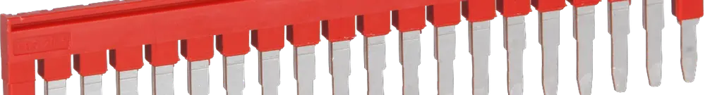 Ponticello ad innesto 5mm 20L rosso CLIPLINE 
