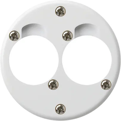 Kit di montaggio per 2 XLR bianco basico 