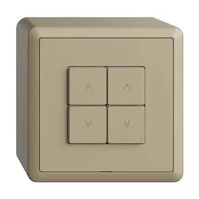 Station secondaire AP 2K/4T pour interrupteur stores Edue Wiser sand 