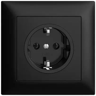 Presa INC Feller EDIZIOdue Schuko 16A 230V 88×88mm nero 