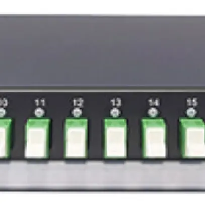 Breakoutbox 19" Dätwyler OV-SV 24×LSH/APC verde OS2 sfalsato 1UA nero 