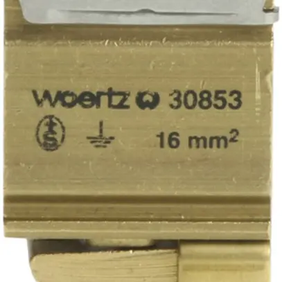 Morsetto di terra componibile Woertz 2.5…6mm² raccordo a vite 2×1 guida G 