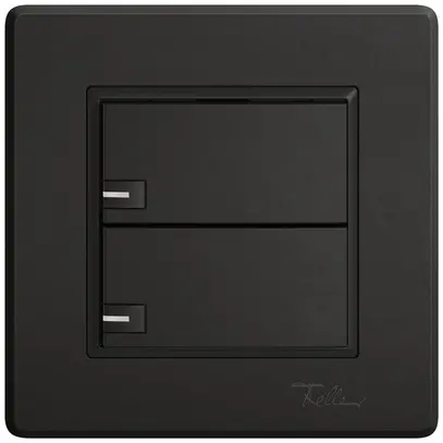 Poussoir KNX RGB ENC EDIZIO.liv SNAPFIX® capteur temp.RGB-LED 2× comm.1T no 
