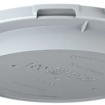 Placca frontale HaloX 100 per calcestruzzo in opera, uscita Ø100mm 
