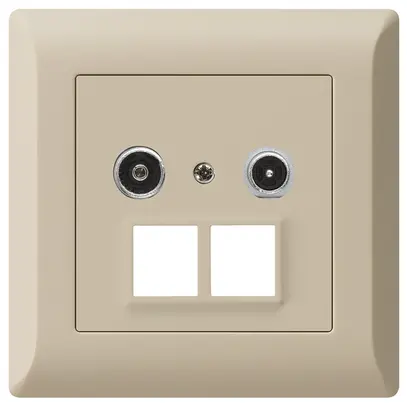 Prise multimédia ENC kallysto.line R/TV 10.5dB 2GHz beige 