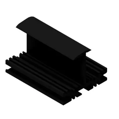 Einlegeschiene, 5715mm schwarz TopFix 200 Einlegesystem 