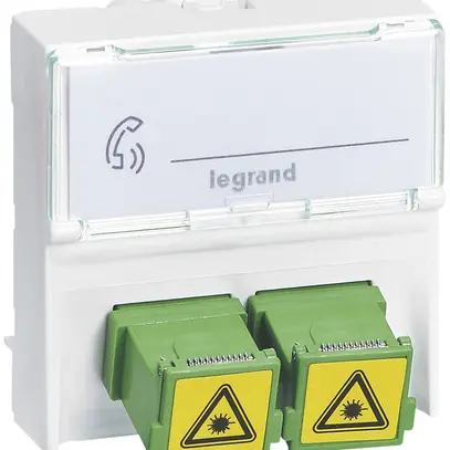 Presa di collegamento MOS LWL 2×SC/APC Simplex 2 moduli bianco 