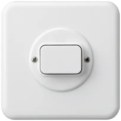 Kit front. INC basico 86×86 bianco per Babyswitch, variatore lum. 