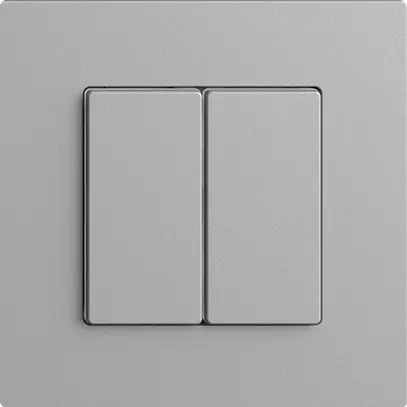 Stazione secondaria 2K/2T per interruttore Edue Wiser silver 