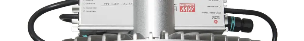 Proiettore LED DOTLUX LIGHTSHOWERdali 140W, 5000K, Ø405×220mm, regolabile DALI 