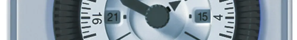 REG-Tagesschaltuhr Hager analog mit Gangreserve, 1W 16A 3TE 