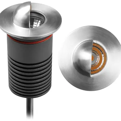 Luminaire de sol LED INC HALF MOON IP67 6W 2700K 650×130mm gris 