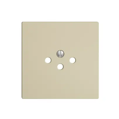 Plaque frontale EDIZIOdue T12 vanille pour prise 