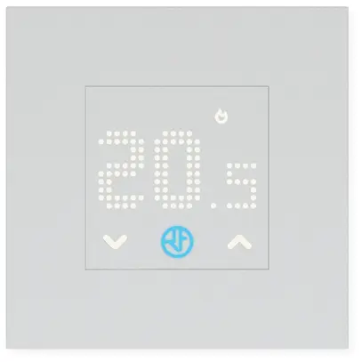 Termostato ambiente INC FINDER 1T.T1 230VAC/5A 0...38°C, 85.7×85.7×33mm bianco 