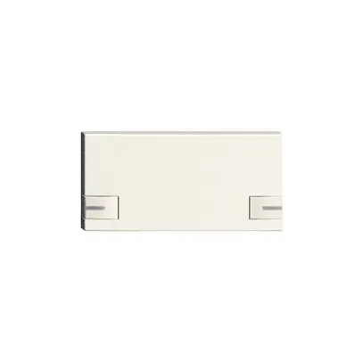 Touche 1/2 KNX/électron.a.LED EDIZIOdue 2× commande simple, blanc 