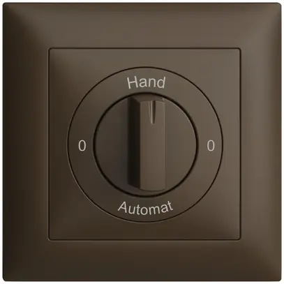 Kit frontal 0-Hand-0-Automat EDIZIOdue 88×88mm coffee 