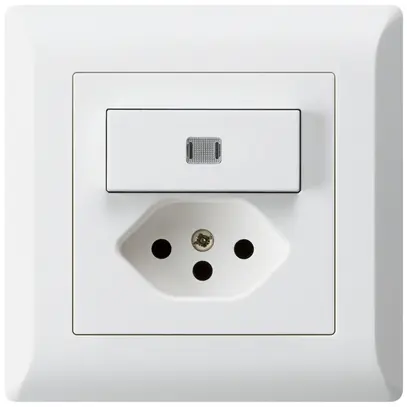 Combinazione luminosa INC 3/1P+T13 bianco kallysto.line 