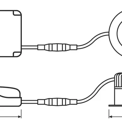 Downlight LED LEDVANCE SP DK FIX 8W 680lm 3000K IP44 MB VAR blanc 