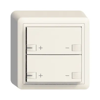 AP-Dimmer ZEP 2K/2T Zentral-Nebenstelle LED EDIZIOdue weiss 