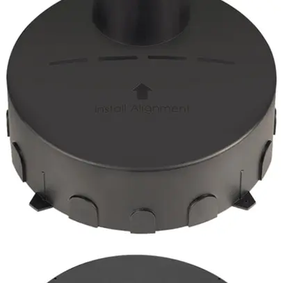 Boîtier INC SLV DASAR M matière synthétique Ø310×180mm noir 