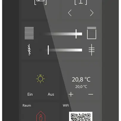 UP-Touchpanel KNX MDT BE-GTSP6TS.01S 6" Lautsprecher Glas schwarz 