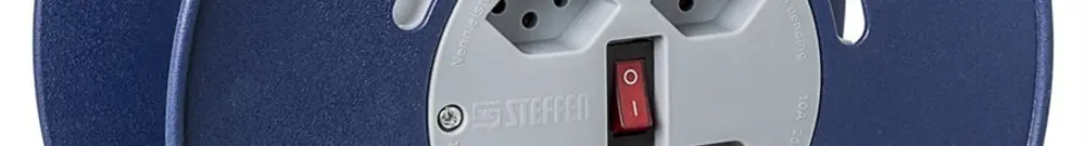 Avvolgicavo STERO LOOP grd.1 4×T13 senza cavo blu/grigio 