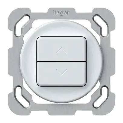 Pulsante tapparelle INC origin 1P 2×tasti 77×77mm bianco 