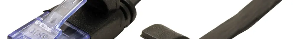 Cavo patch RJ45 VALUE cat.6A U/UTP AWG32 PVC piatto nero 3m 
