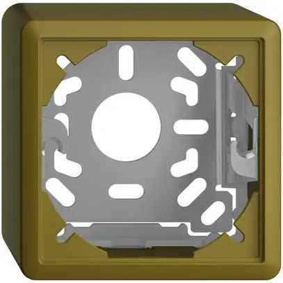 Capot avec plaque de base 54mm EDIZIOdue olive 